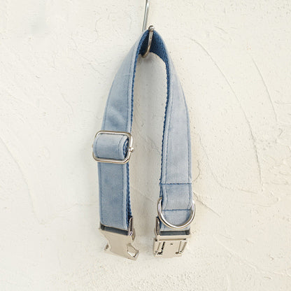 Thick pet collar with leash