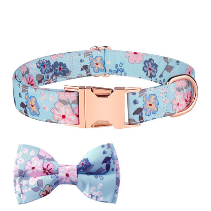 Pet Fashion Simple Bow Collar Set