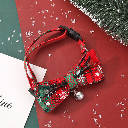 Cartoon Cute Pet Christmas Decoration Collar Bow Tie