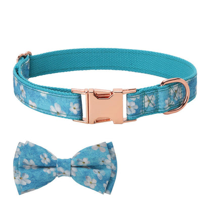 Pet Fashion Simple Bow Collar Set