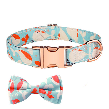Pet Fashion Simple Bow Collar Set